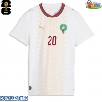 Marokko Ayoub El Kaabi #20 Bortedrakt Dame VM 2026 Kortermet